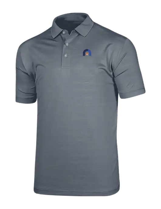 Callaway Vibrant Light Grey Ventilated Polo w/Novo Icon