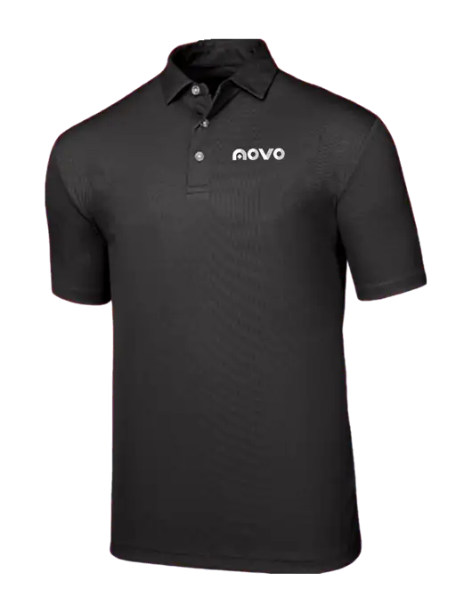 Callaway Birdseye Black Polo w/Novo Logistics Logo