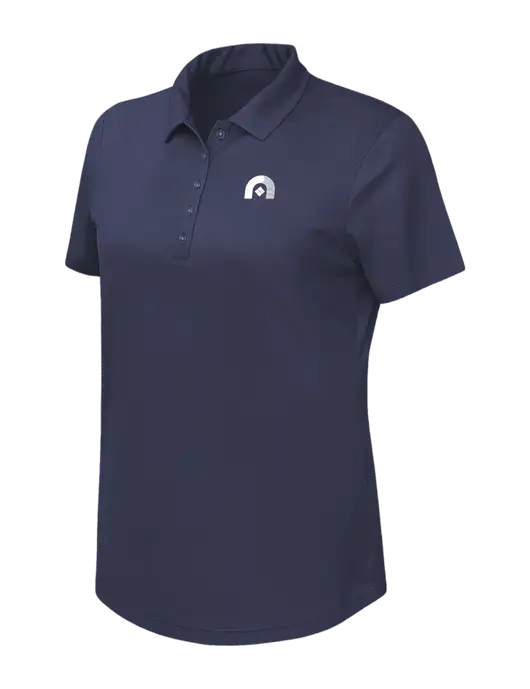 Callaway Womens Birdseye Navy Polo w/Novo Icon