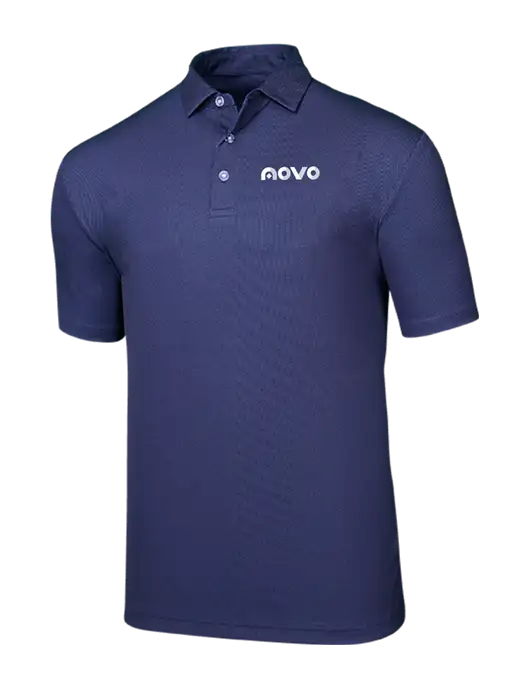 Callaway Birdseye Navy Polo w/Novo Logistics Logo
