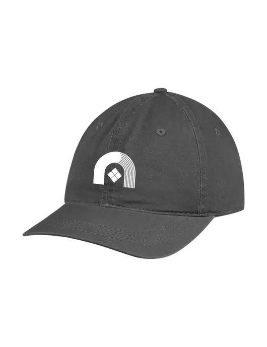 Garment Washed Unstructured Twill Charcoal Cap w/Novo Icon