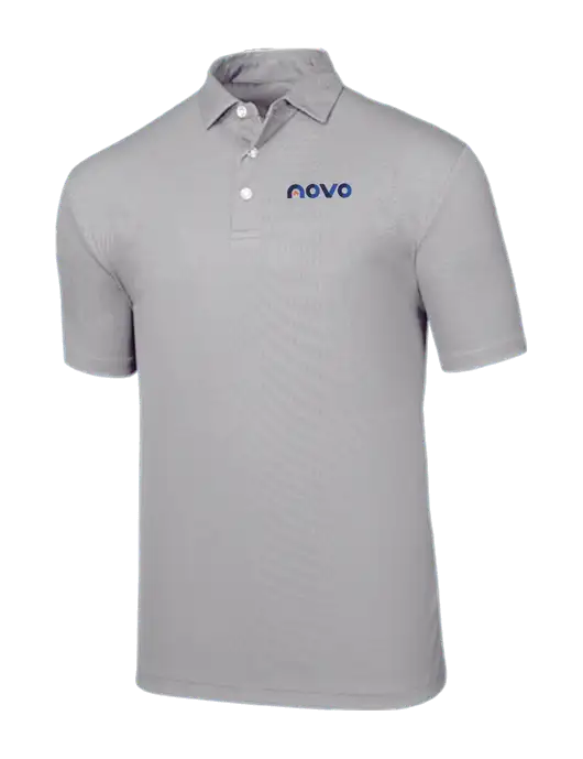 Callaway Birdseye Light Grey Polo w/Novo Logistics Logo
