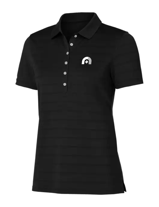 Callaway Womens Black Ventilated Polo w/Novo Icon