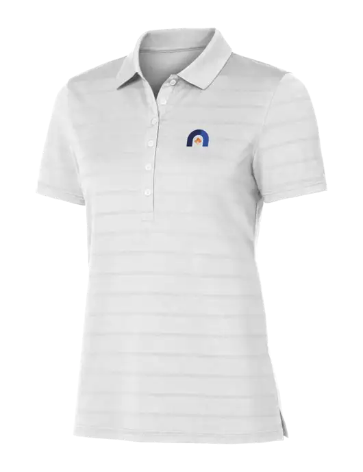 Callaway Womens Bright White Ventilated Polo w/Novo Icon