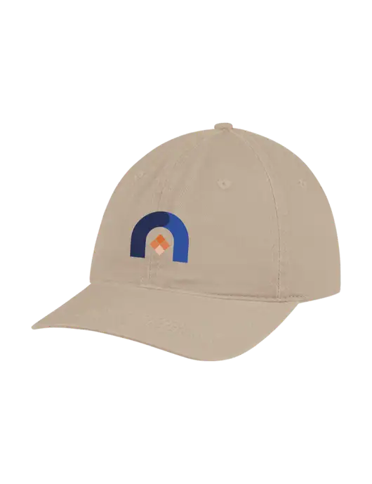 Garment Washed Unstructured Twill Tan Cap w/Novo Icon