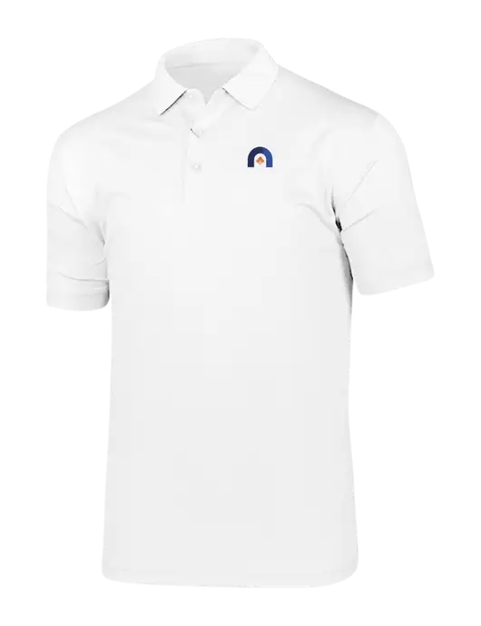 Callaway Vibrant Bright White Ventilated Polo w/Novo Icon