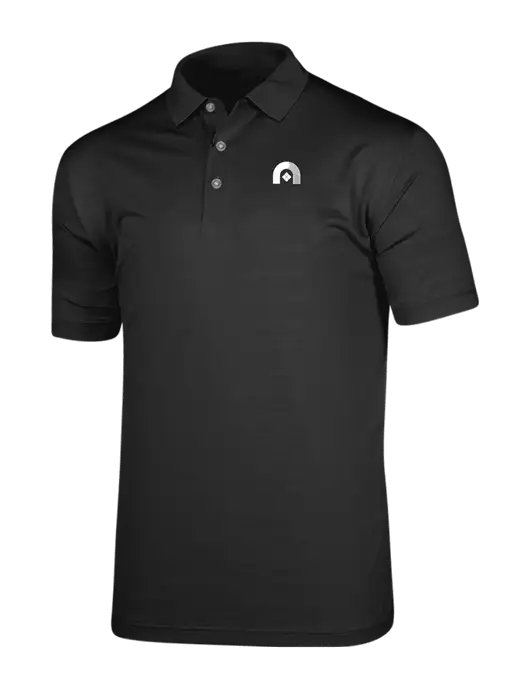 Callaway Vibrant Black Ventilated Polo w/Novo Icon