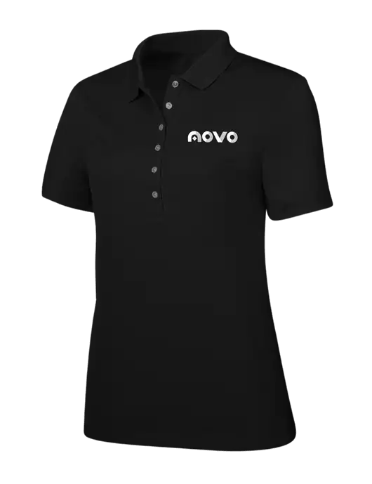 Callaway Womens Ottoman Black Polo w/Novo Logistics Logo