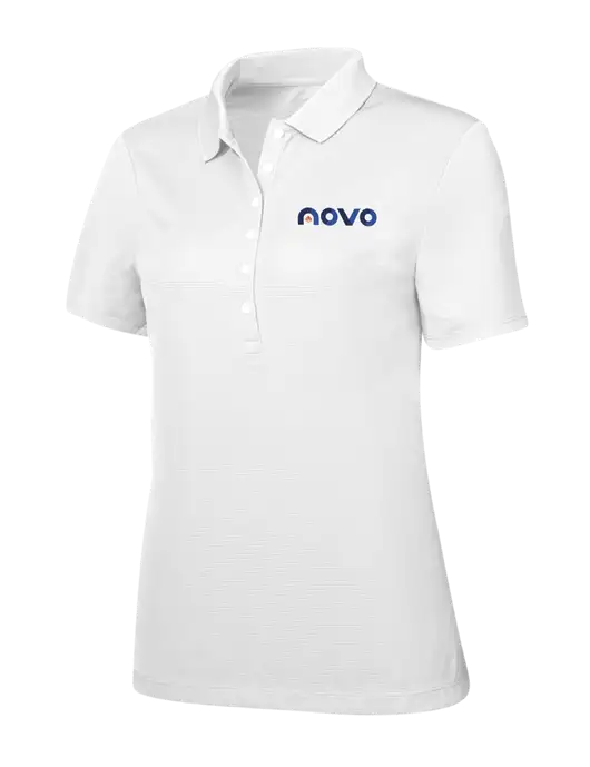 Callaway Womens Ottoman Bright White Polo w/Novo Logistics Logo