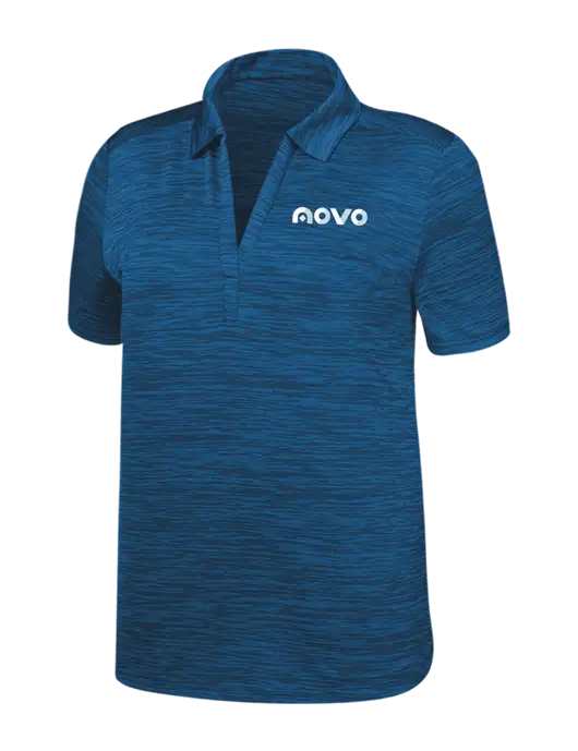 Callaway Womens Medium Slate Blue Broken Stripe w/Novo Logistics Logo