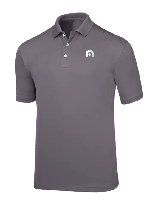 Callaway Core Medium Grey Performance Polo w/Novo Icon