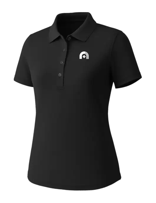 Callaway Womens Core Black Performance Polo w/Novo Icon