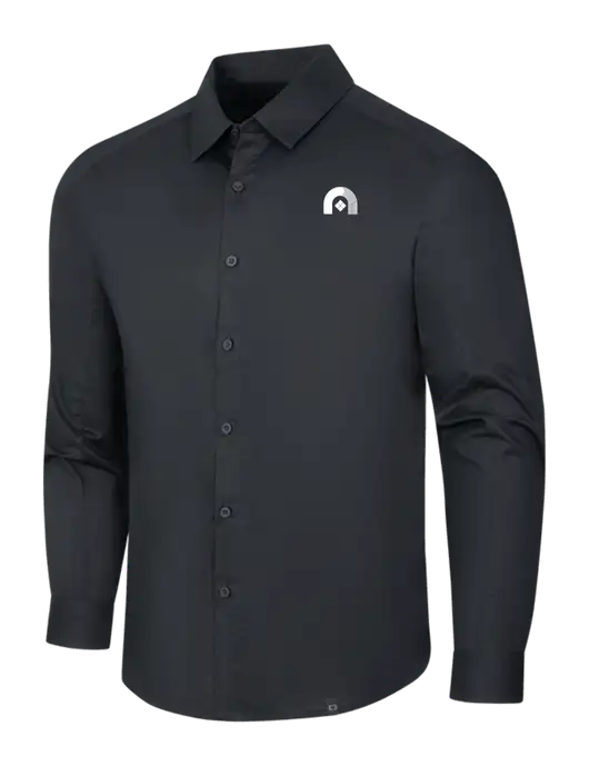 OGIO Black Commuter Woven Shirt w/Novo Icon