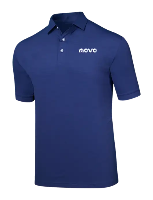 Callaway Navy Fashion Tonal Polo w/Novo Logistics Logo