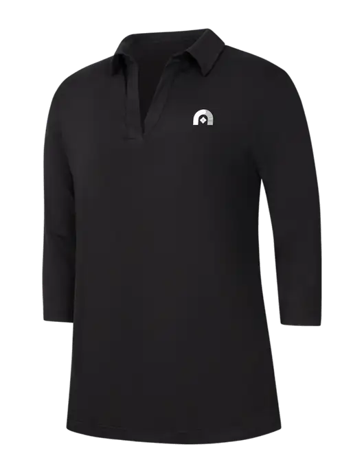 Womens Black Luxe Knit Tunic w/Novo Icon