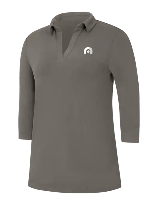 Womens Dark Grey Luxe Knit Tunic w/Novo Icon