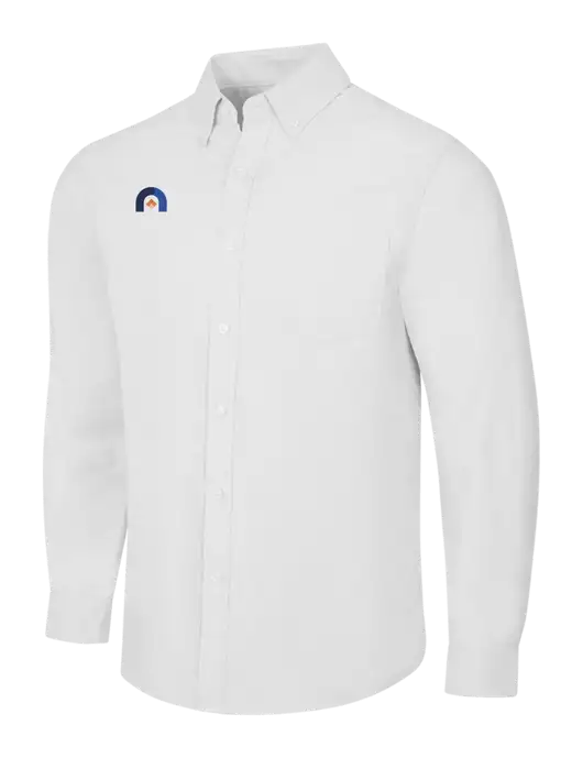 White SuperPro Oxford Shirt w/Novo Icon