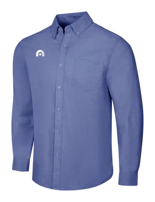 Navy SuperPro Oxford Shirt w/Novo Icon