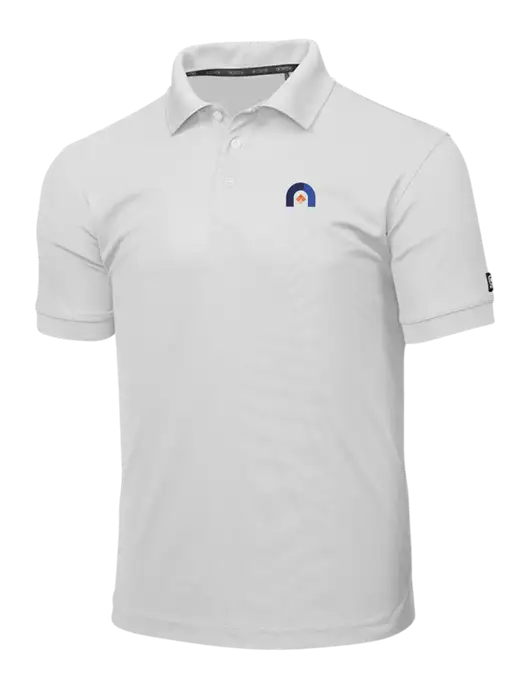 OGIO Bright White Caliber 2.0 Polo w/Novo Icon