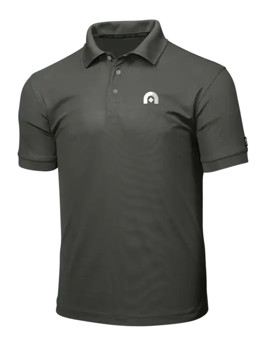 OGIO Medium Grey Caliber 2.0 Polo w/Novo Icon