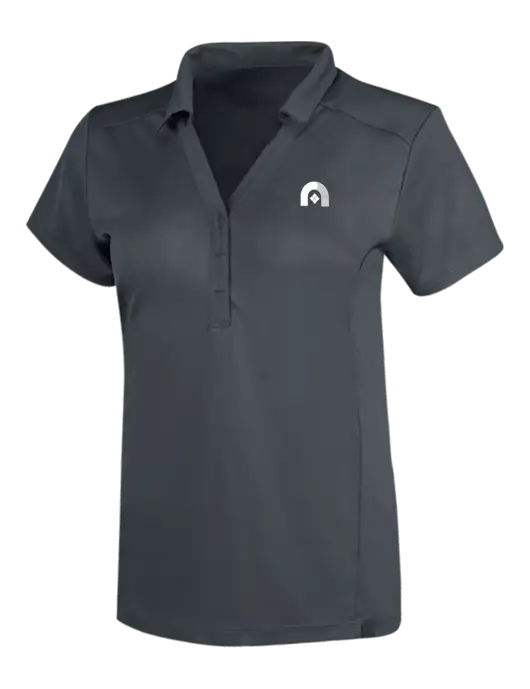 OGIO Dark Grey Womens Framework Polo w/Novo Icon