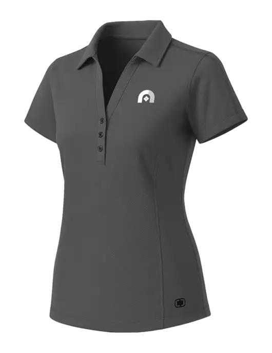 OGIO Womens Medium Grey ONYX Polo w/Novo Icon