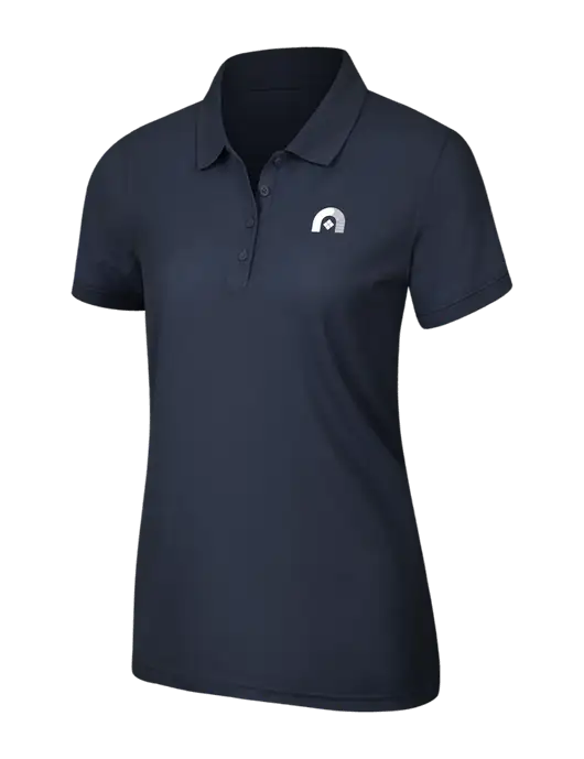 Navy Blue Womens Core Classic Pique Polo w/Novo Icon