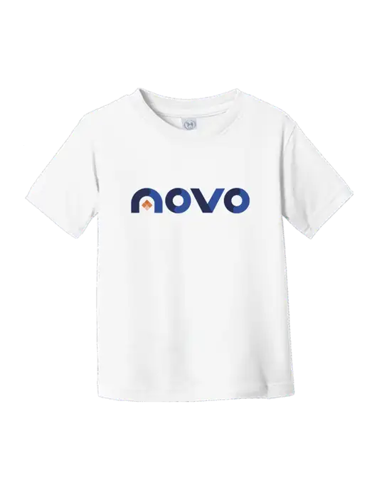 Rabbit Skins White Toddler Fine Jersey Tee w/Novo Logistics Logo