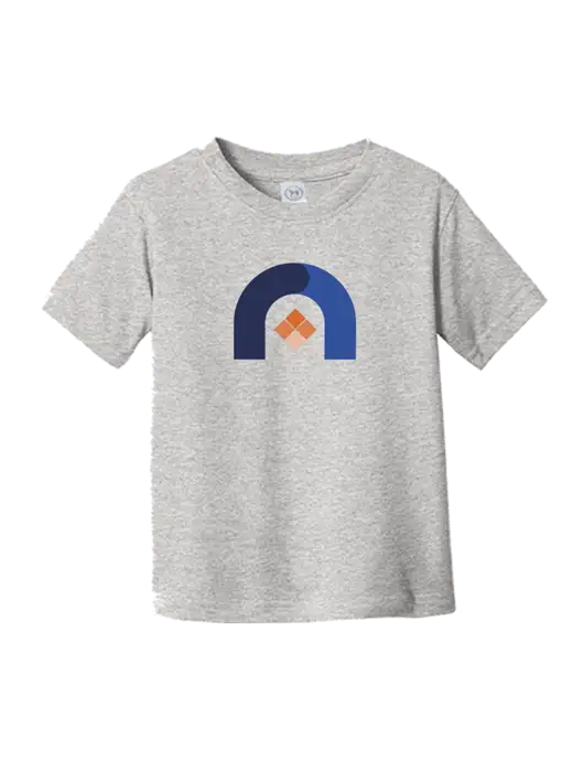 Rabbit Skins Light Grey Heather Toddler Fine Jersey Tee w/Novo Icon