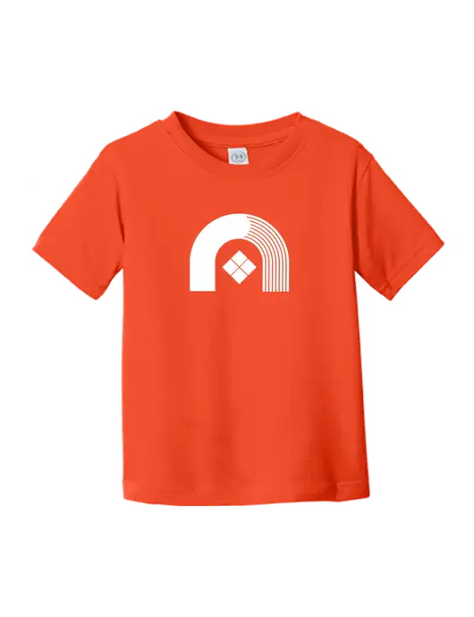 Rabbit Skins Orange Toddler Fine Jersey Tee w/Novo Icon