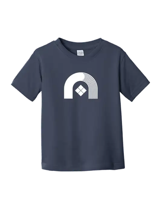Rabbit Skins Navy Toddler Fine Jersey Tee w/Novo Icon