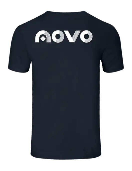 Seriously Soft Navy T-Shirt w/Novo Logistics Logo, Novo Icon