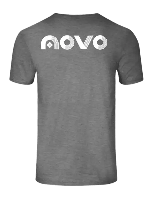 Seriously Soft Grey Frost T-Shirt w/Novo Logistics Logo, Novo Icon