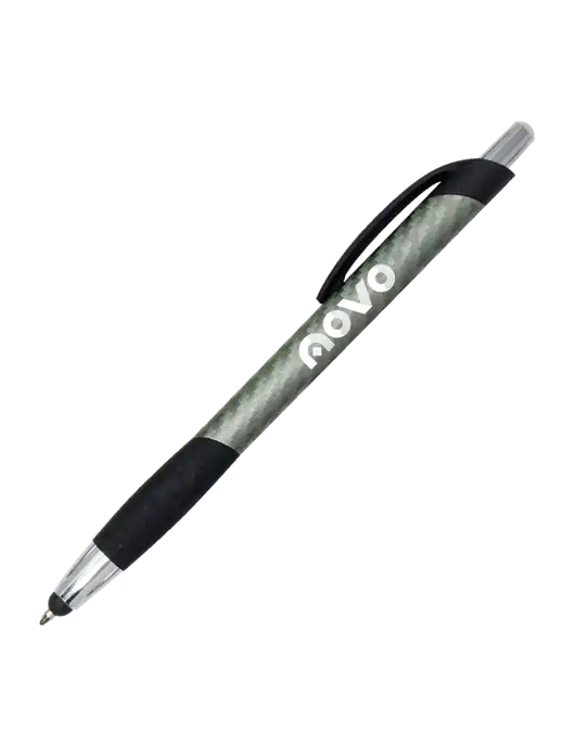 Sunray Gunmetal Stylus Pen w/Novo Logistics Logo