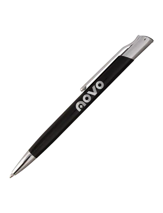 San Malo Black Pen - Black Ink w/Novo Logistics Logo