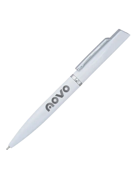 Santos White Pen - Black Ink w/Novo Logistics Logo