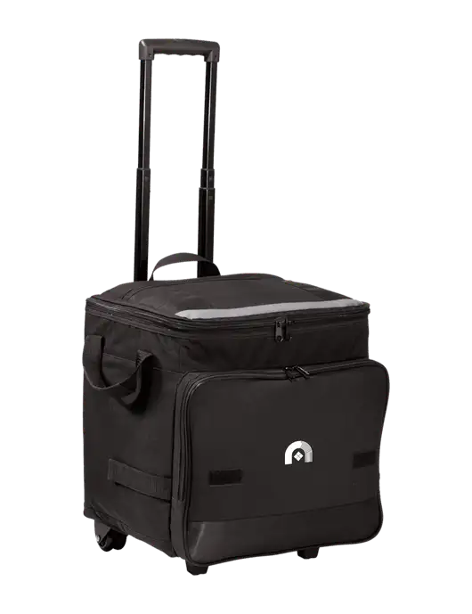 Black Rolling Cooler w/Novo Icon