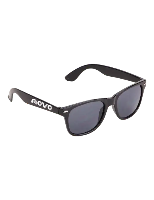 Daytona Black Sunglasses w/Novo Logistics Logo