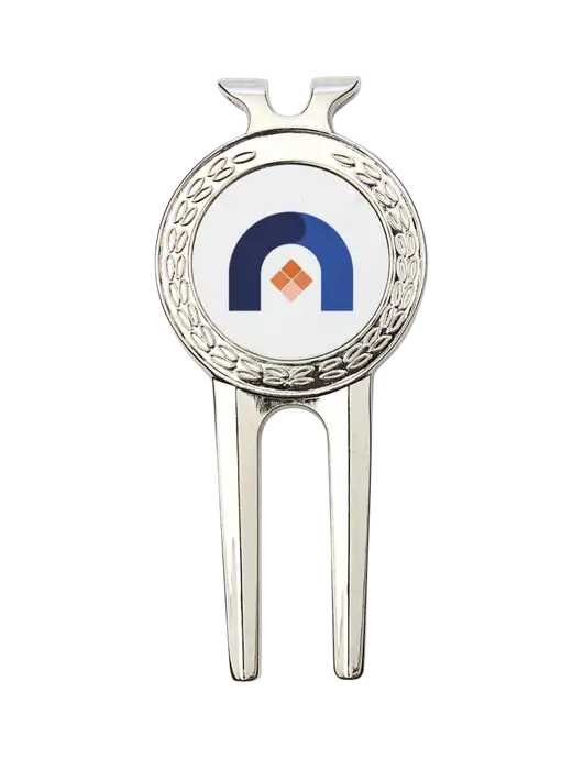 Silver Divot Tool, 1.5 x 3 w/Novo Icon