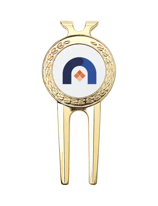 Gold Divot Tool, 1.5 x 3 w/Novo Icon