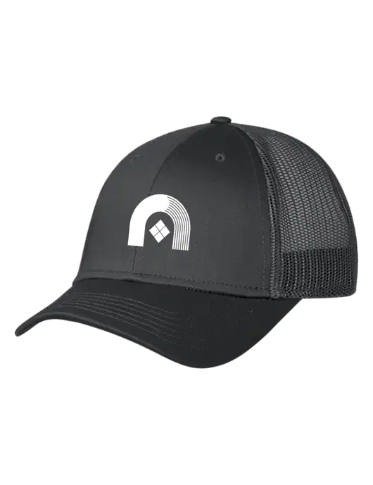 Charcoal Mesh Trucker Cap Snap Back w/Novo Icon