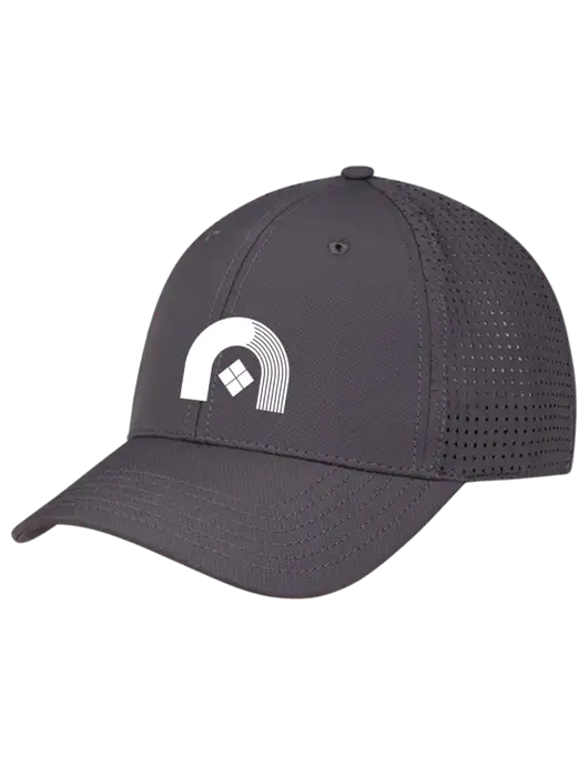 Charcoal Performance Stretchable Cap Hook & Loop w/Novo Icon