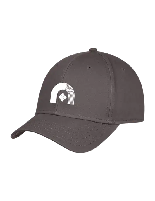 Charcoal Structured Cap Hook & Loop w/Novo Icon