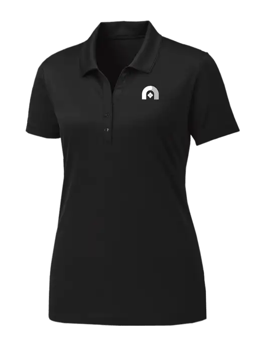 Womens Black PosiCharge Competitor Polo w/Novo Icon
