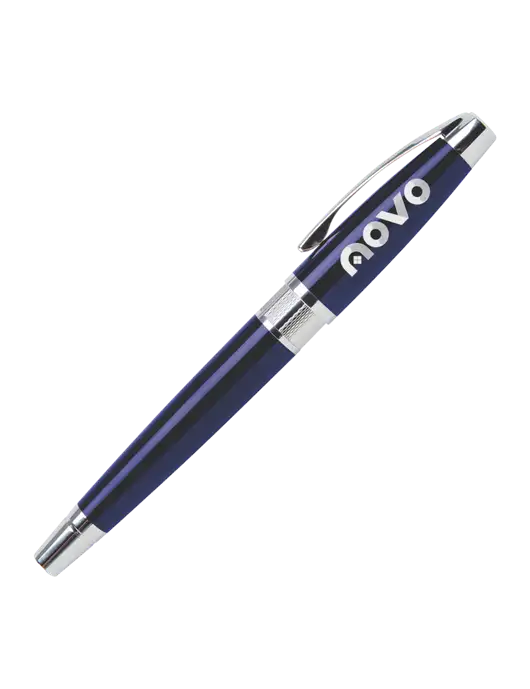 Masscotti Navy Rollerball Pen - Black Ink w/Novo Logistics Logo