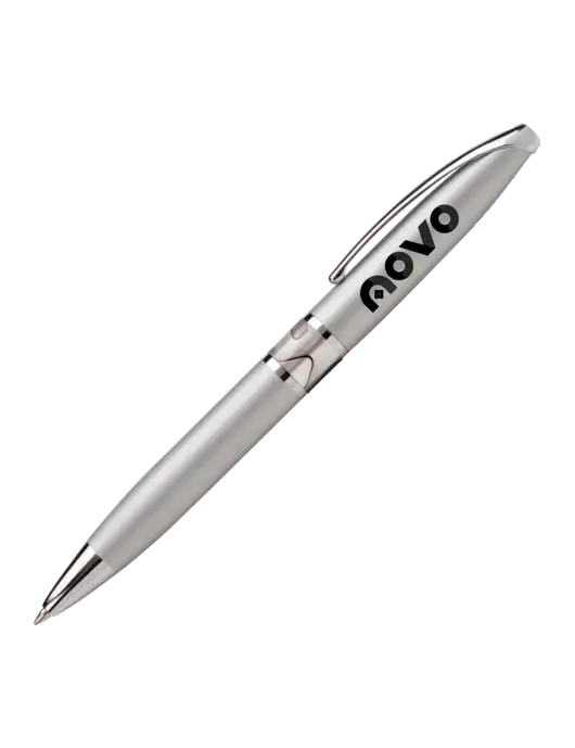 Illusion Silver Pen - Black Ink w/Novo Logistics Logo