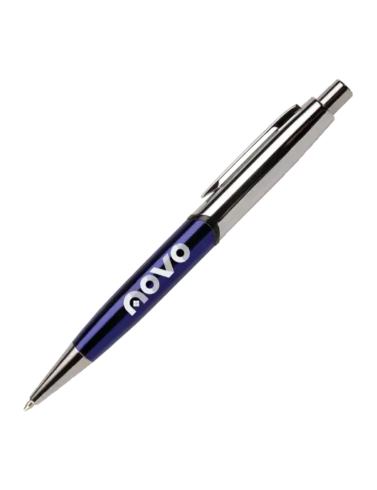 Chimera Blue Pen - Black Ink w/Novo Logistics Logo