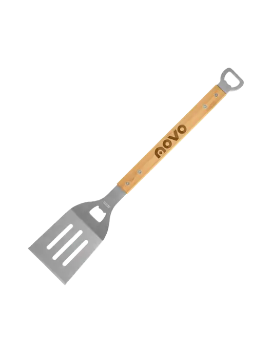 Bamboo BBQ Spatula w/Novo Logistics Logo