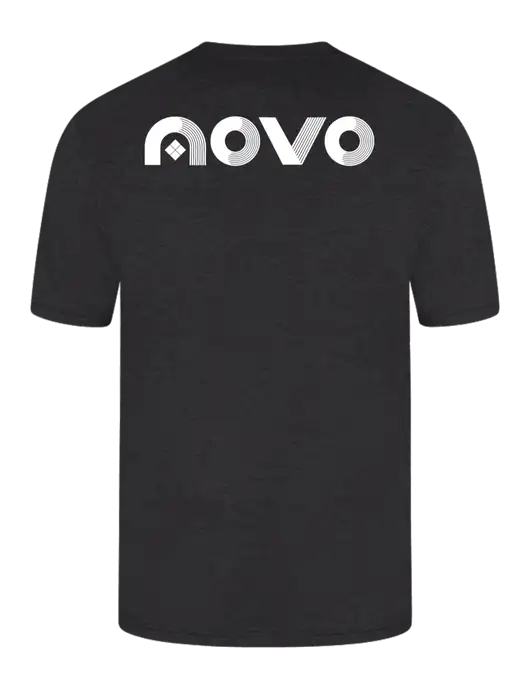 Simply Soft Black Frost 4.5oz  Poly/Combed Ring Spun Cotton T-Shirt w/Novo Logistics Logo, Novo Icon