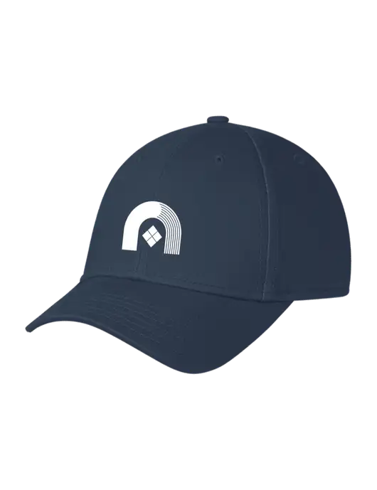Navy Structured Cap Hook & Loop w/Novo Icon